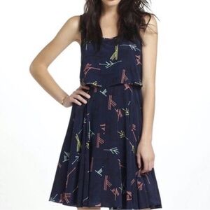 Anthropologie Sariah Navy Dress